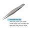 The Beadsmith Tweezers – 5 inches Long – Smooth Tapering Tip with a Straight Point – Made of Stainless Steel - Precision Tool for Crafting and Jewelry Making